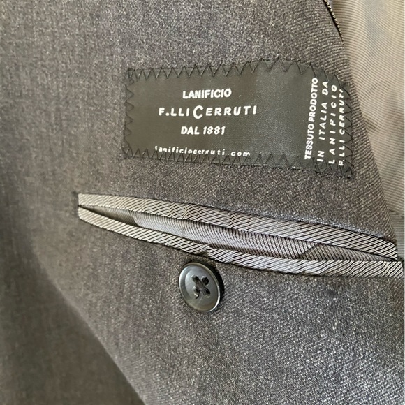 BR Charcoal Gray Two Piece Suit 40S - Picture 6 of 16